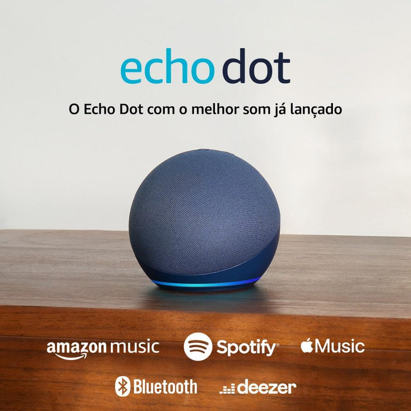 Echo Dot (Última geração) | O Echo Dot com o melhor som já lançado | Cor Azul