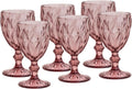 LYOR -- Conjunto de 6 Taças de Vidro Para Água Diamond 325ml Transparente - Mesa Posta - Itens Para Casa - Utensílios de Cozinha - Enxoval - Casamento - Decoração - Utilidades Domésticas