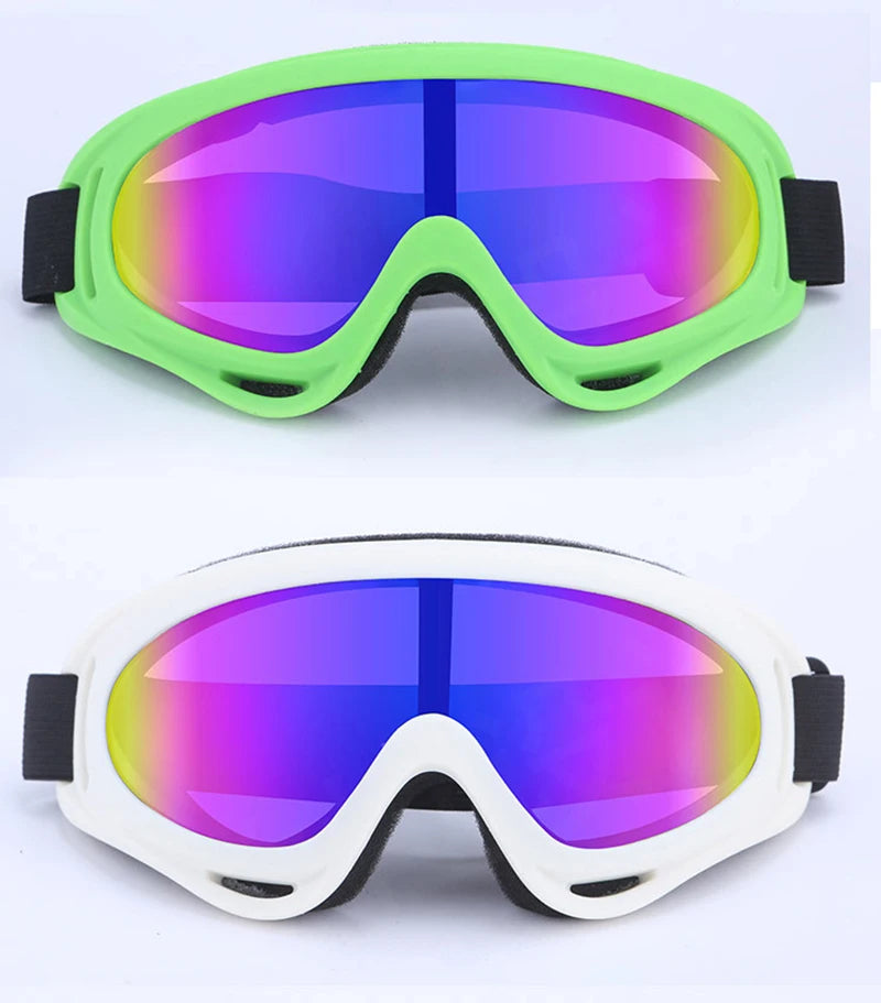Óculos para Esqui, Ciclismo e Motociclismo – À Prova de Vento | Antiembaçante | Proteção UV400 | Ideal para Snowboard, Neve e Esportes de Inverno ao Ar Livre