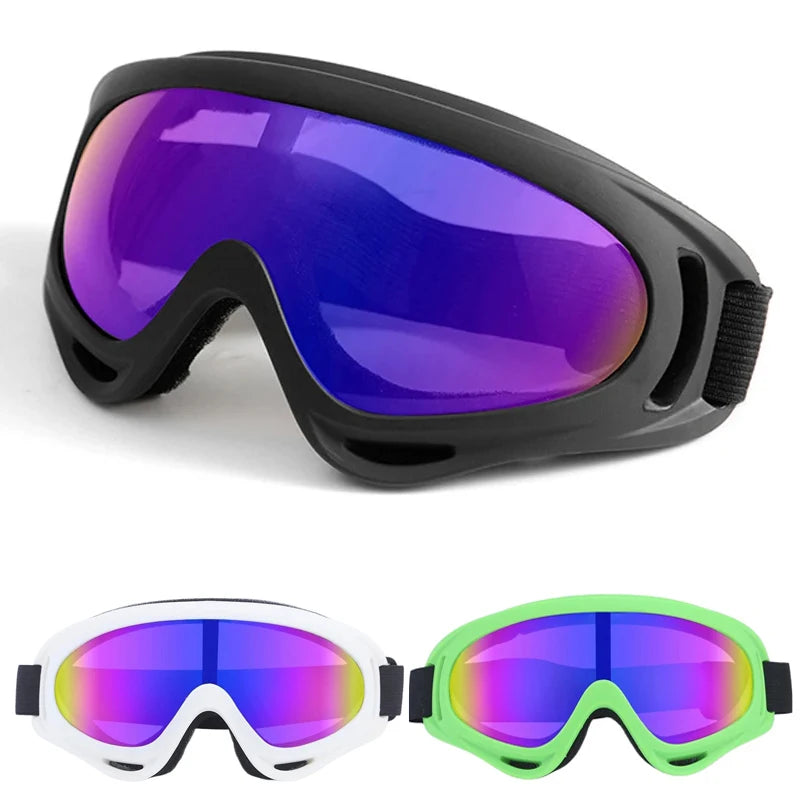Óculos para Esqui, Ciclismo e Motociclismo – À Prova de Vento | Antiembaçante | Proteção UV400 | Ideal para Snowboard, Neve e Esportes de Inverno ao Ar Livre
