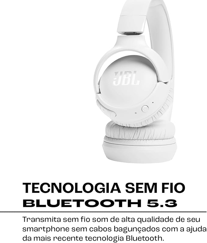 JBL, Fone de Ouvido On ear, Tune 520BT - Branco