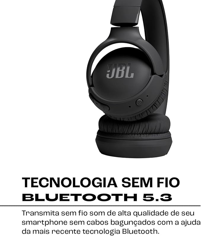 JBL, Fone de Ouvido On ear, Tune 520BT - Preto