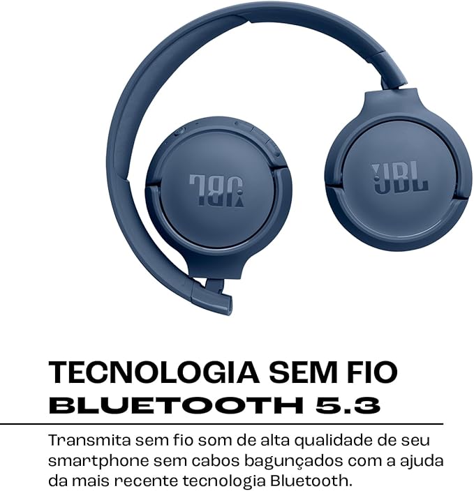 JBL, Fone de Ouvido Sem Fio, Tune 520BT, Bluetooth - Azul