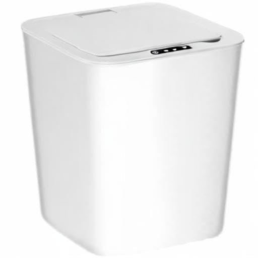 Lixeira Automatica Inteligente Com Sensor Branca 15 L