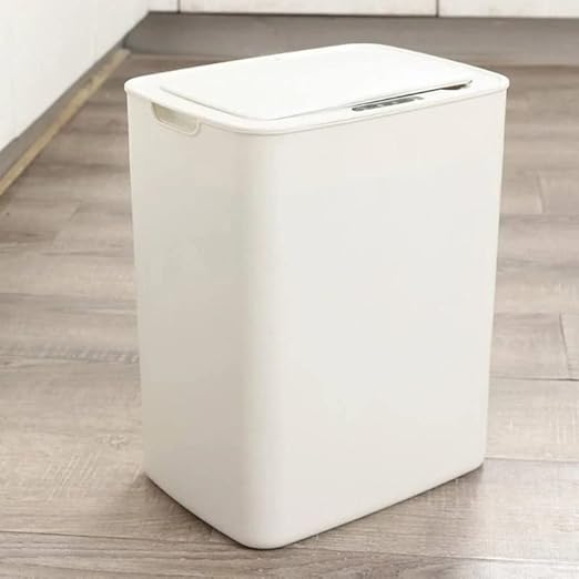 Lixeira Automatica Inteligente Com Sensor Branca 15 L